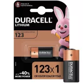 Duracell Батарейка литиевая CR123 Basic 3v (блистер 1 шт.)