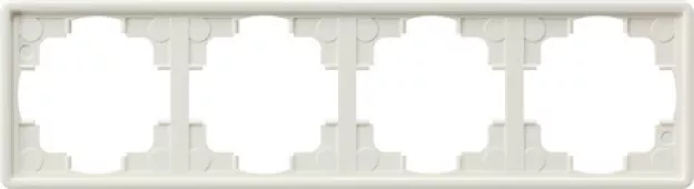 Рамка Gira S-Color на 4 поста, универсальная, белый