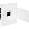 Пластиковый щиток на  4 модуля Legrand Practibox S для встраиваемого монтажа в твёрдые стены, цвет двери белый