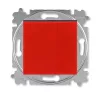 ABB Levit красный / дымчатый чёрный Выключатель кнопочный 1-но клавишный, 1но+1нз