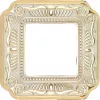 Рамка Fede Firenze на 1 пост, gold white patina