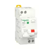 Автоматический выключатель дифференциального тока (АВДТ) Schneider Electric Resi9, 20A, 30mA, тип AC, кривая отключения C, 2 полюса, 6kA, электро-механического типа, ширина 2 модуля DIN