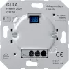 Светорегулятор клавишный Gira E22 для ламп накаливания 230в и галогеновых ламп 220в, без нейтрали, алюминий