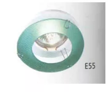 Xenon 630.1.55 св-к галогеновый точечный 12V GU5.3 50W, белый/зеленое стекло