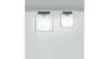 Carlo Panzeri бра/светильник потолочный Domino, белое матовое стекло, 11x13x8см, 1xG9 max 75W, серый металл