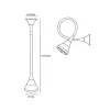Artemide Decorative Светильник настенно-потолочный PIPE PARETE/SOFFITTO, 1x32W GX 24q-3  полупрограчный  Ø21cm H118 cm