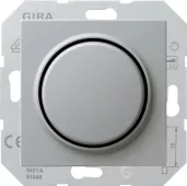 Светорегулятор клавишный Gira S-Color для люминесцентных ламп с управляемым эпра, с нейтралью, серый