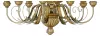 IdealLux Люстра Dora SP8, декор свечи, D 64см, Н 45/105см, 8x40W E14, канифоль, арматура с отделкой античное сусальное золото