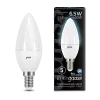 Лампа Gauss Black Свеча 6.5W 550lm 4100К E14 LED 220V