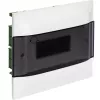 Пластиковый щиток на  8 модулей Legrand Practibox S для встраиваемого монтажа в полые стены, цвет двери дымчатый