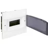 Пластиковый щиток на  8 модулей Legrand Practibox S для встраиваемого монтажа в полые стены, цвет двери дымчатый