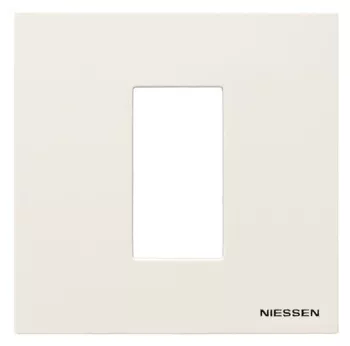 Abb NIE Рамка 1-постовая, 1-модульная, серия Zenit, цвет альпийский белый