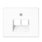 Крышка для сдвоенной телефонной и компьютерной розетки UAE; белая SL569-2UAWW Jung