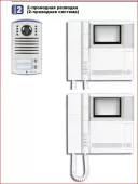 Bt Terraneo комплект pivot - linea 2000 для двух семей, 2-проводная видеосистема