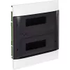 Пластиковый щиток на 24 модуля (2х12) Legrand Practibox S для встраиваемого монтажа в полые стены, цвет двери дымчатый