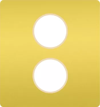 FEDE   Монтажная плата для механизмов с двумя коннекторами, цвет bright gold беж