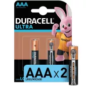 Duracell Батарейка алкалиновая AAA LR03/MX2400 Ultra Power 1.5v (блистер  2 шт.)