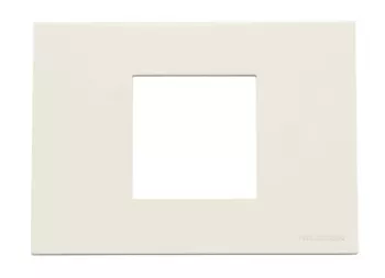 Abb NIE Рамка итальянского стандарта на 2 модуля, серия Zenit, цвет альпийский белый