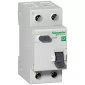 Автоматический выключатель дифференциального тока (АВДТ) Schneider Electric Easy9, 10A, 30mA, тип AC, кривая отключения C, 2 полюса, 4,5kA, электронного типа, ширина 2 модуля DIN