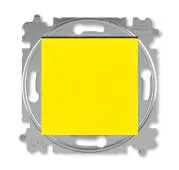 ABB Levit жёлтый / дымчатый чёрный Выключатель 1-но клавишный двухполюсный