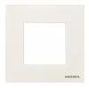 Abb NIE Рамка 1-постовая, 2-модульная, серия Zenit, цвет альпийский белый