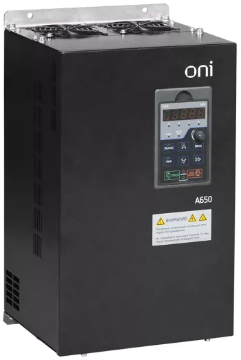 ONI Преобразователь частоты A650 380В 3Ф 55кВт 112А со встроенным тормозным модулем ONI