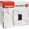Пластиковый щиток на  6 модулей Legrand Practibox S для встраиваемого монтажа в полые стены, цвет двери дымчатый