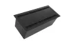 Настольный встраиваемый розеточный блок с откидной крышкой 8 мод. (4 мод. 45х45), черный