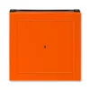ABB Levit оранжевый / дымчатый чёрный Накладка для выключателя карточного