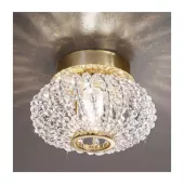 Kolarz Carla светильник потолочный, Pure crystal, 1G9, 40W, D17см, H15 cm, золото 24К
