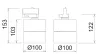 Donolux Светильник светодиодный, для трехфазной шины, 14Вт, 500мА, 1480LM, 3000К, Ra 80, IP20, 52°,