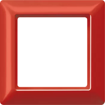 Рамка 1-кратная для вертикальной и горизонтальной установки; красная AS581GLRT Jung