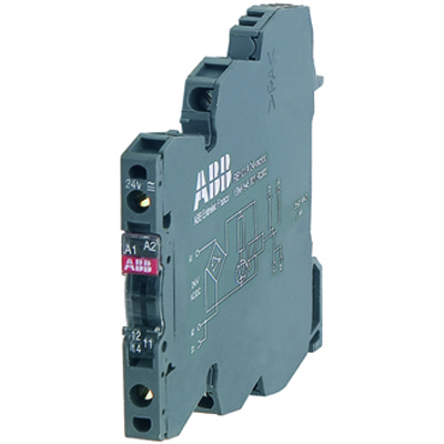 Abb SST Реле RBR121A , 1 переключающий контакт, 1мА-6А, катушка 24VAC/DC, пруж.зажимы