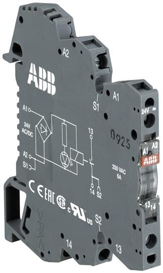 Abb SST Оптрон OBRIC0100 , вход: 5-12VDC, выход: 100mA 4.5-58VDC, пружин ные зажимы